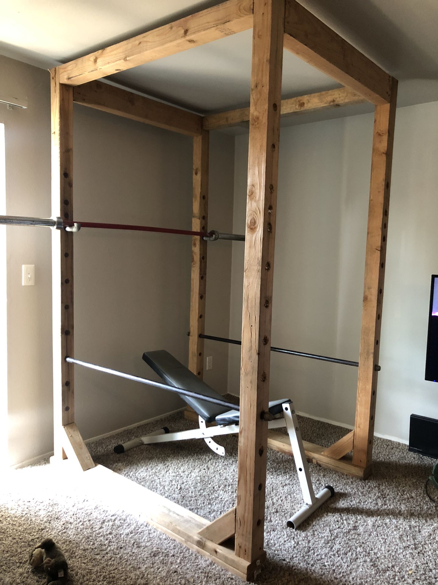 Workout Power Rack Bench Home Gym