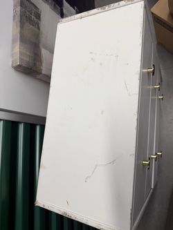 White Dresser with Gold Hardware- can be refurbished