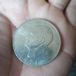 1971 D One Dollar Liberty Coin Flying Eagle Rare coin