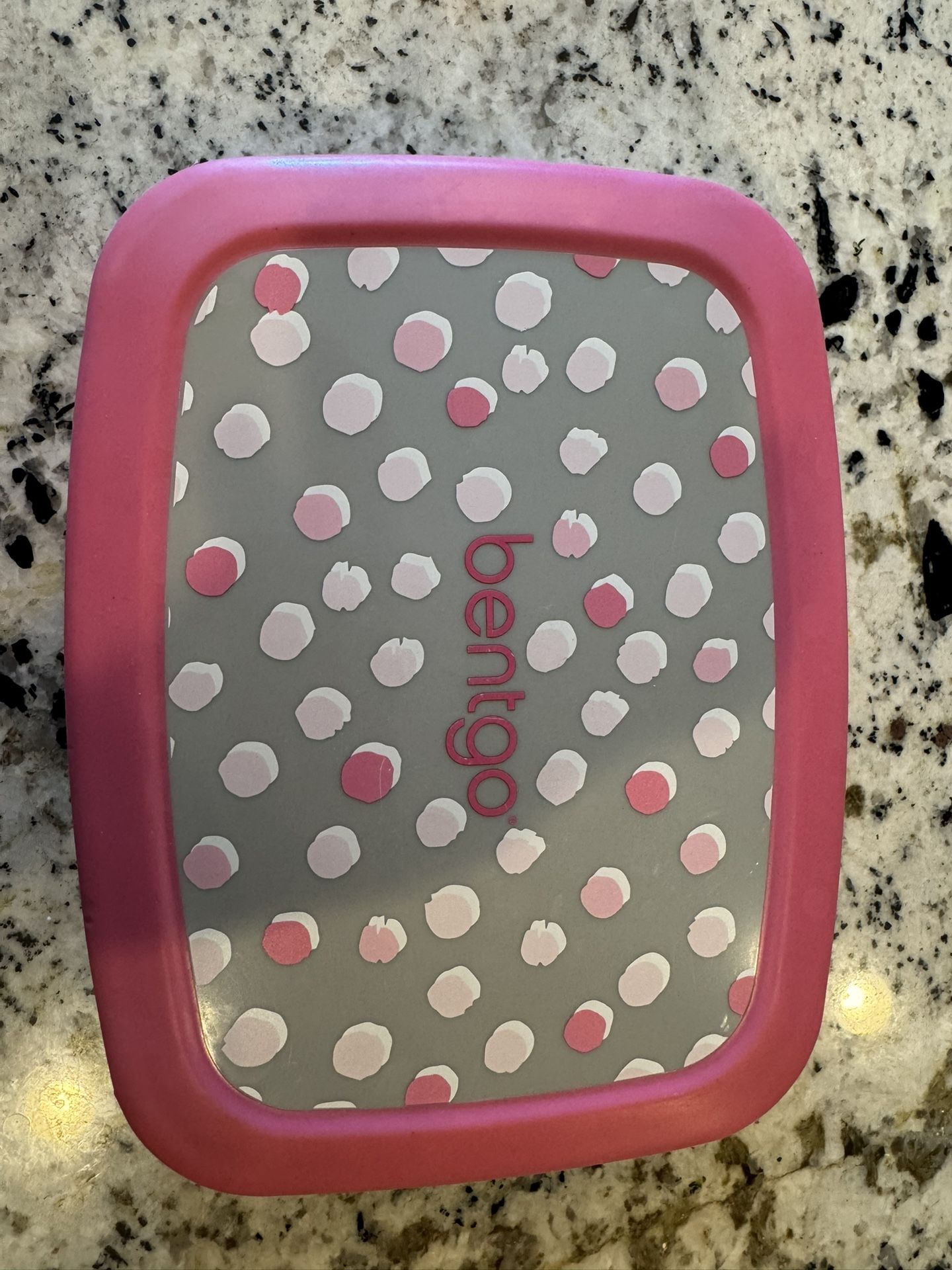 Pink Polka Dot Bento Lunch Container