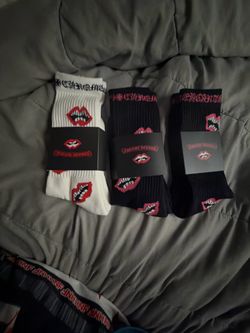 Chrome heart socks
