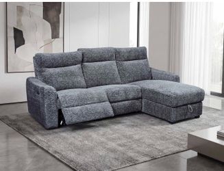 New. Power Recliner with storage.