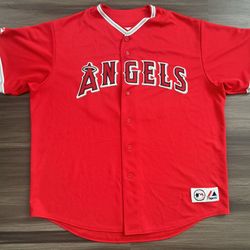 Majestic MLB Los Angeles Anaheim Angels Jared Weaver Sewn Sz Size 56 (3XL)