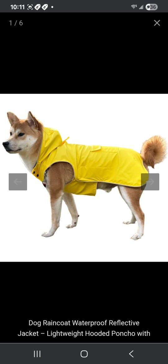 5XLarge Dog Rain Jacket $15