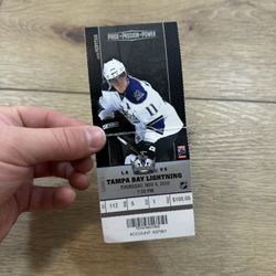 2010 NHL Ticket Stub – LA Kings vs Tampa Bay Lightning, Anze Kopitar, Nov 4, 2010 (Staples Center)