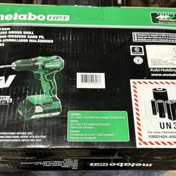 Metabo 18V Brushless Drill With 2 Batteries And Charger- New In Box