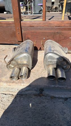 Subaru Dual Tip Mufflers Pair
