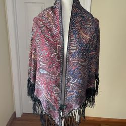 Lauren Ralph Lauren Triangular Paisley Silk Scarf 