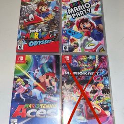 Used Nintendo switch games lot