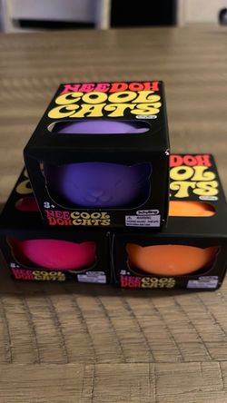 NeeDoh cool cats purple orange pink