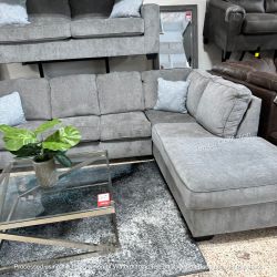 SECTIONAL GREY - ALLOY- NEW [EASY CARE FABRIC]