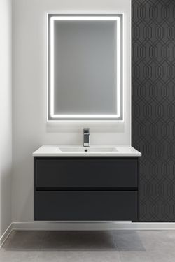 Bathroom vanity floating
