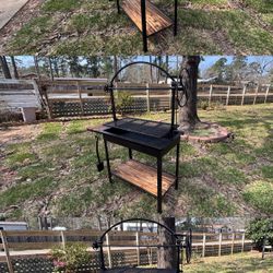 Custom Built Adjustable Charcoal Grill – Heavy Duty