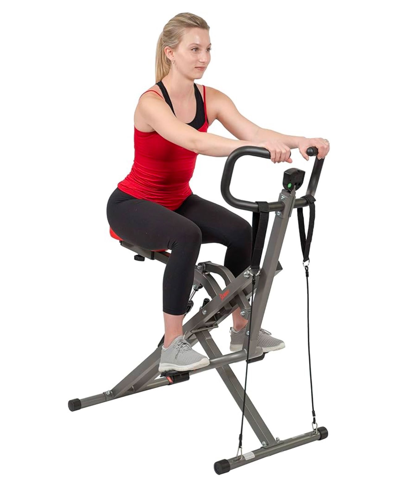 Sunny Fitness Row N Ride Pro Squat And Cardio Machine