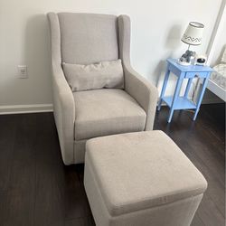 carters by davinci swivel glider chair