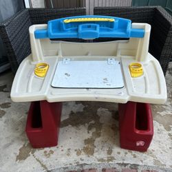 Plastic Paint Table Kids Toddlers