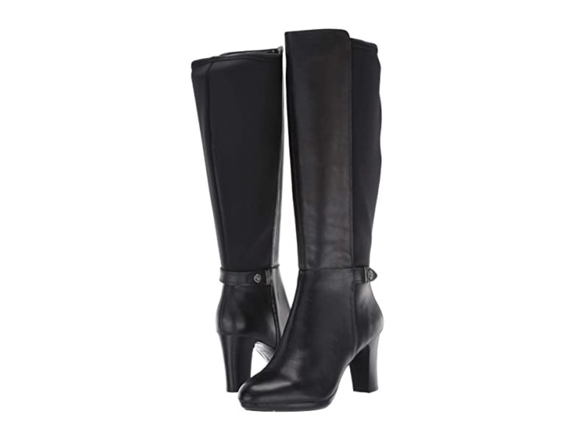 Anne Klein Black Leather Boots