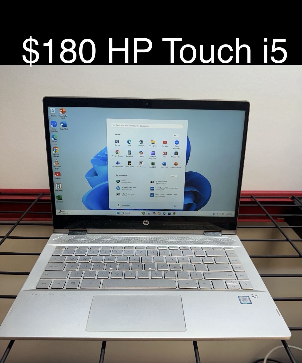 HP Pavilion Touch Convertible i5 8gb 240gb M.2 SSD 14" Good Battery Includes Charger