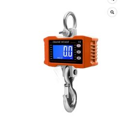 1000Kg Digital Hanging Scale Crane Scale Portable Heavy Duty Crane Scale LCD Backlight Industrial Hook Scales Unit Change ,Precise & Responsive