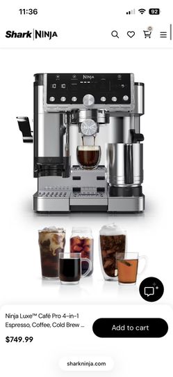 Ninja Deluxe Espresso Cafe 4 In 1 Machine