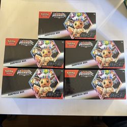 Pokemon cards TCG Prismatic Evolutions Surprise Box