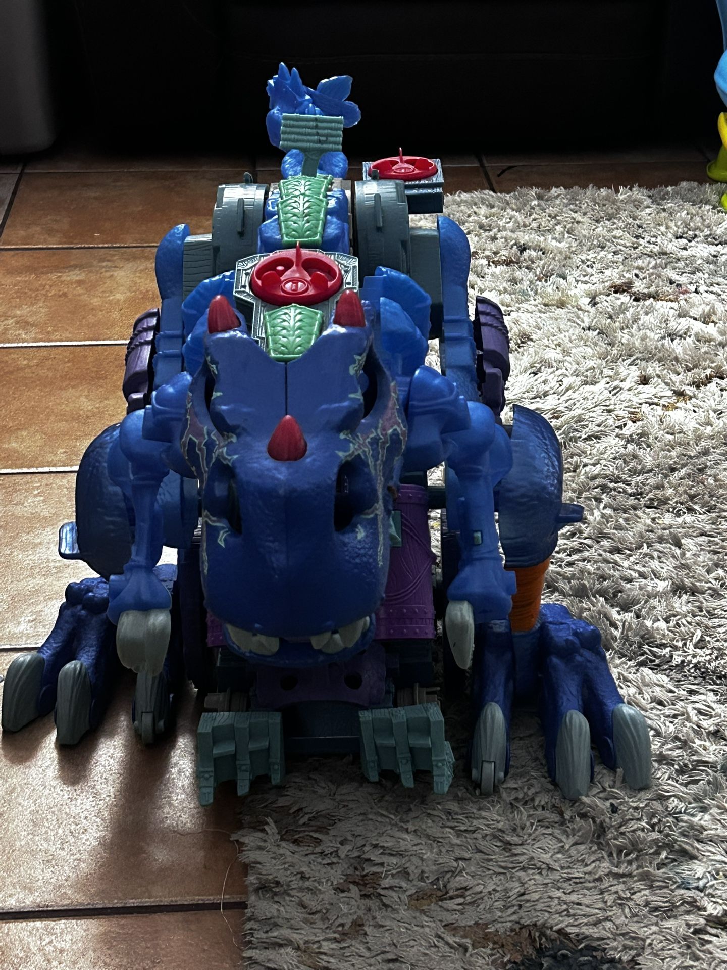 Fisher Price Imaginext Ultra Ice Blue T Rex Dinosaur