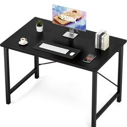 Sweetcrispy Small Computer Office Desk 40 Inch Student Study 