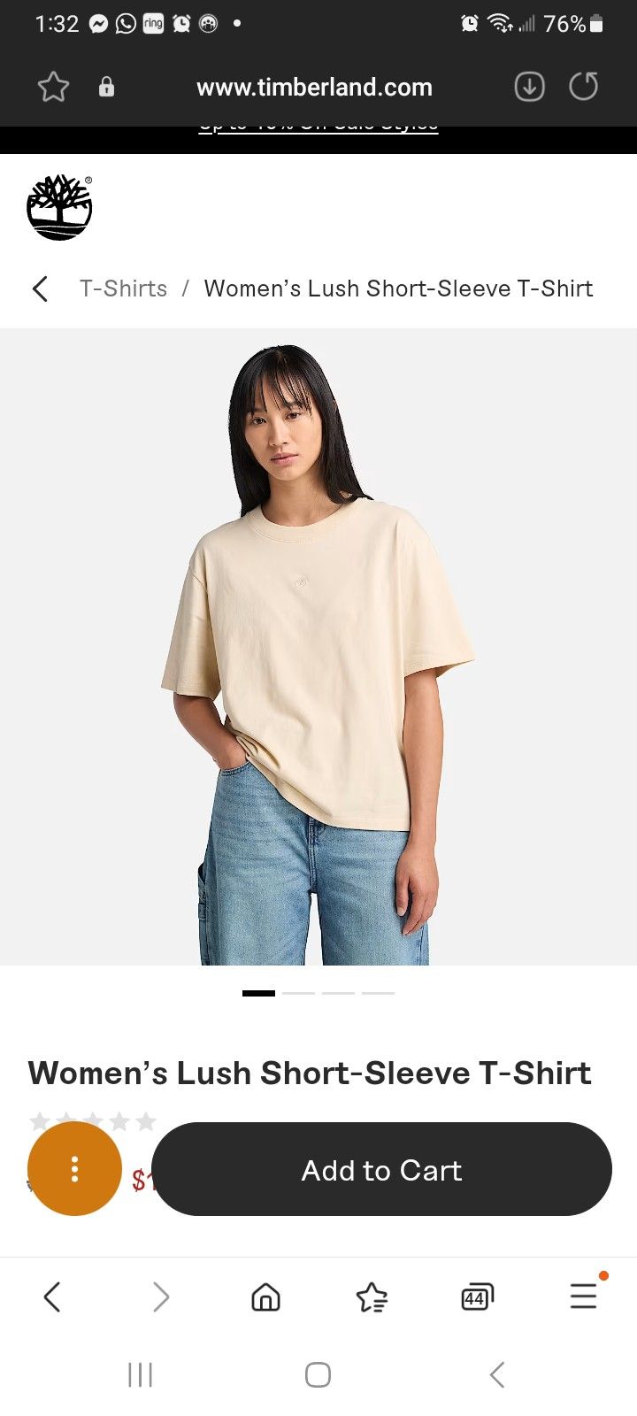 Timberland Relax Fit Women's Shirt New 