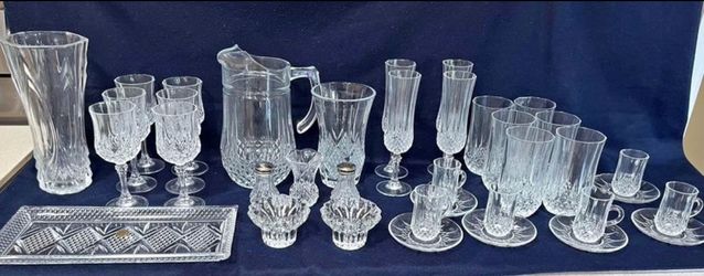 Cristal D'Arques Fontenay - 37 pieces