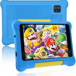 Kids Tablet 7 inch,Android 12 Tablet for Kids,32GB ROM 128GB Expand,Parental Control,Kids Software Pre-Installed, Dual Camera,Android Learning Tablet(