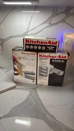 3 kitchen Aid pasta making attachments