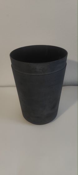Mainstays Black Bathroom Wastebasket — 1.53 Gallon — $2 Add-On