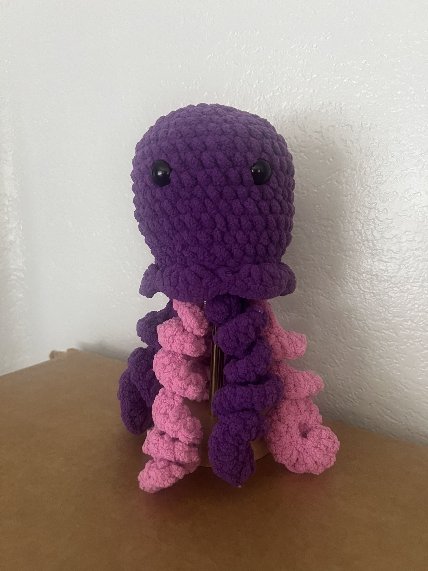Homemade Jellyfish Stuffy Plush Stuffed Animal Pink Purple