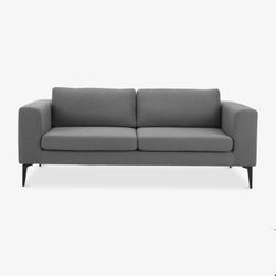 Feather Sutro Sofa – 83” Modern Deep Seat Couch, Graphite Gray Upholstery, Clean Lines, Comfortable & Stylish – Open Box Never Used