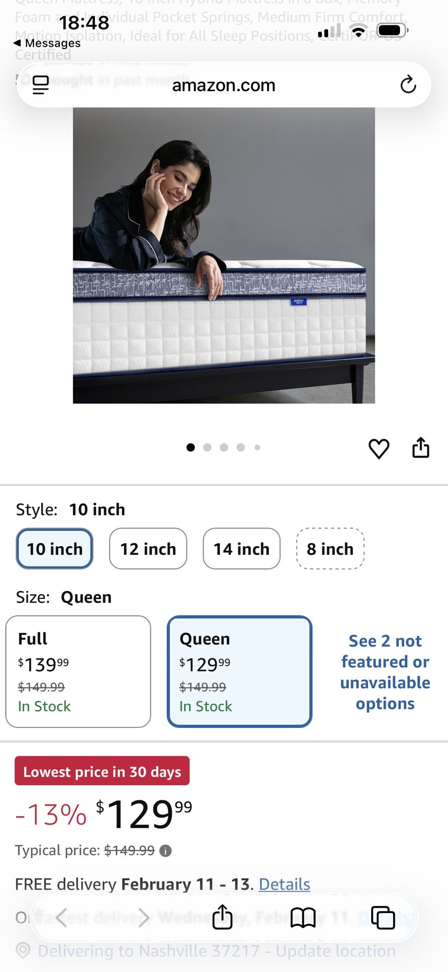 Mattress Still In Box In San Pedro