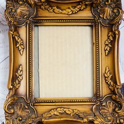 Antique Hand Carved Picture Frame. Vintage