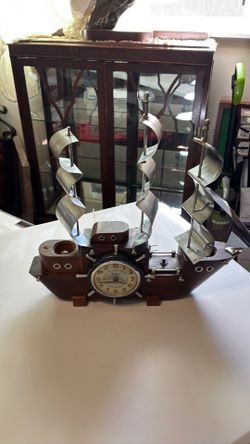 Sailing ship mantel clock