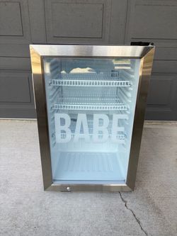 “Brand New” - BABE Mini Beverage Cooler Glass Door