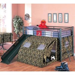 New! Oates Lofted Bed with Slide and Tent $39 Down (NO CREDIT CHECK FINANCING)