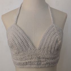 Cute Crochet Halter Crop Top