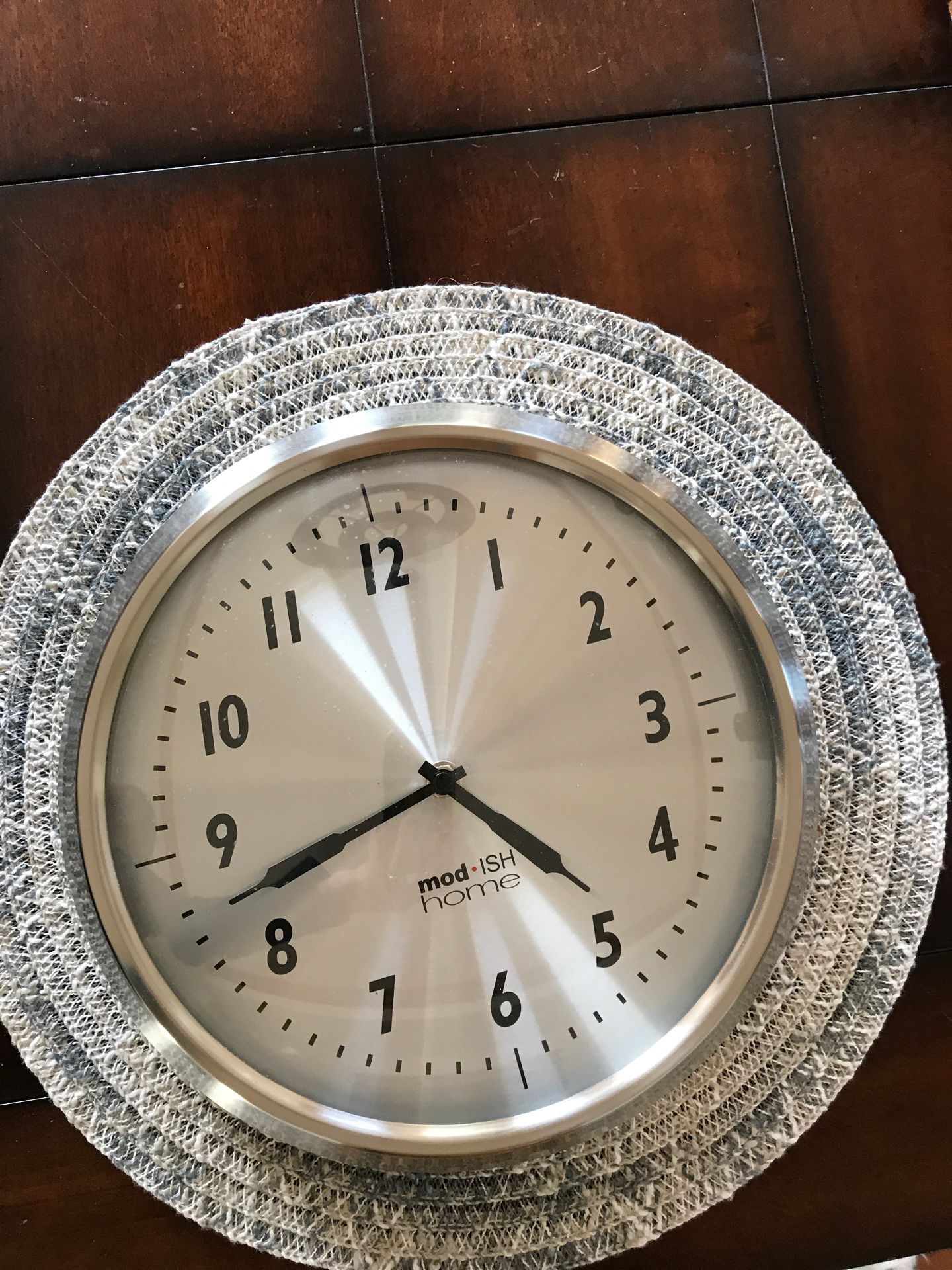 Silver clock