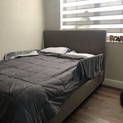 Queen Upholstered Bed with Storage