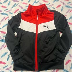 Puma Kids Red and Black Jacket