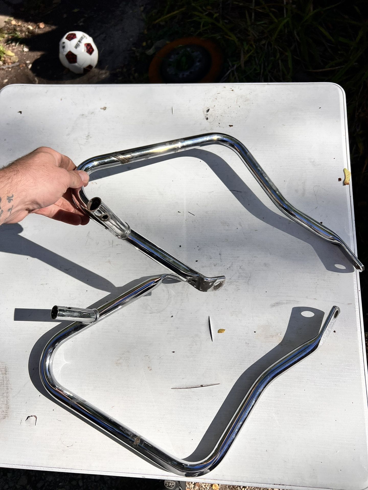 Harley touring saddlebag guards and crash bars