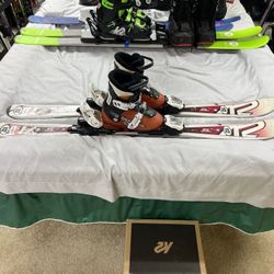 K2 Kids Ski Package With Boots And Bindings 