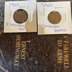 1901 Indian Head Pennies 