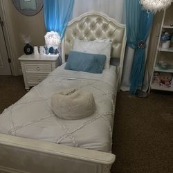 Twin Size Bed Frame + Mattress – Good Condition. $200 or best offer!