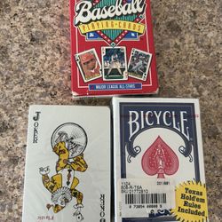 Three decks of playing cards
