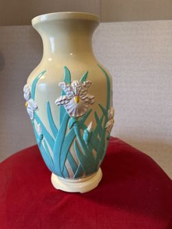 Yellow Iris Vase