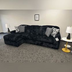 MIDNIGHT-MADNESS ONYX 2-PIECE  SECTIONAL